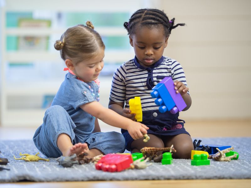 Building with blocks together